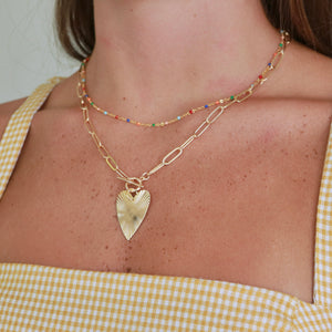 Bursting Heart Necklace