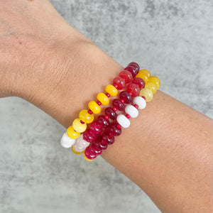 Gemstone Candy Bracelet - Chiefs