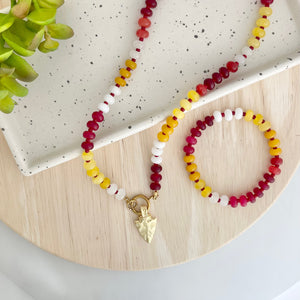 Gemstone Candy Bracelet - Chiefs