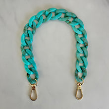 Load image into Gallery viewer, Acrylic Chain Bag Strap - Turquoise
