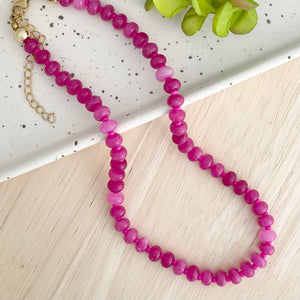 Gemstone Candy Necklace - Elle