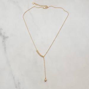 Beaded Lariat Necklace