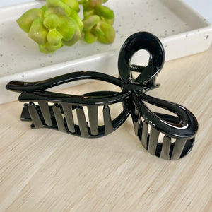 Bow Claw Clip - Black