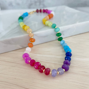 Gemstone Candy Necklace - Gwyneth