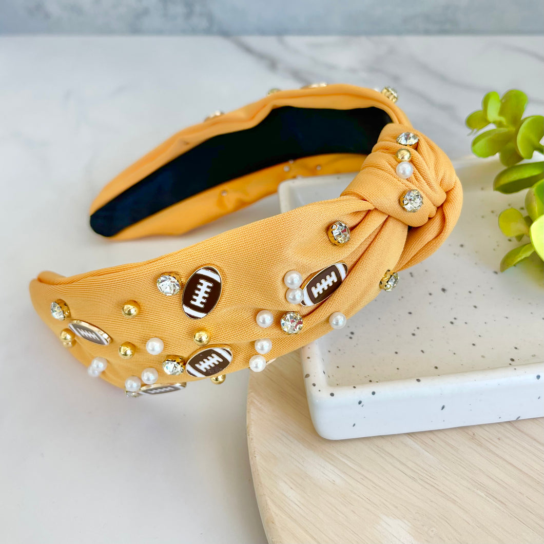 Football Headband - Mustard