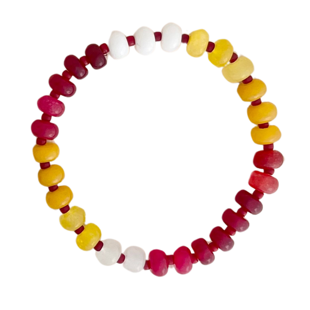 Gemstone Candy Bracelet - Chiefs